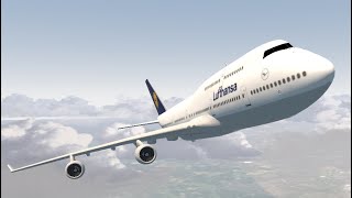 Fs advanced New 747400 Frankfurt St Maarten Lufthansa [upl. by Thais]