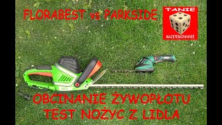 Jak Przyciąć Żywopłot  FloraBest FTH 600 vs Parkside PGSA 4 A2  Nożyce ogrodowe z Lidla [upl. by Patrice28]