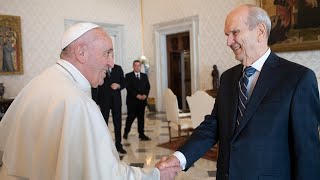 President Nelson Meets with Pope Francis in the Vatican [upl. by Nobile]