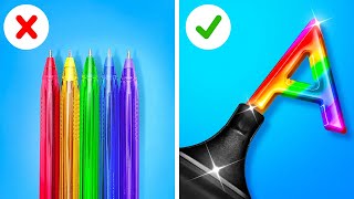 EASY SCHOOL HACKS  Simplify Your Life Clever DIY Tricks and Fun Crafts By 123 GO Like [upl. by Cyndia477]