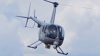 Helicopters Takeoffs Robinson R44 and Eurocopter AS 350 Video  Helicopter Videos for Children [upl. by Naasah417]