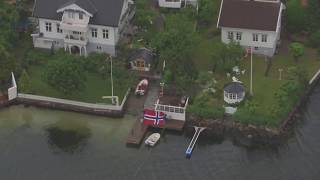 Fevik Arendal Mærdøsundet Tromøya  Flying Over Norway [upl. by Ailaroc407]