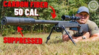 The Quietest 50 BMG Ever  Carbon Fiber 50 BMG Suppressed [upl. by Ycnahc]