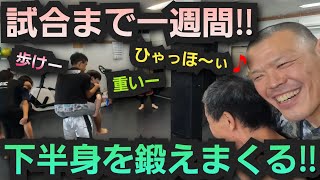 試合間近‼️下半身を徹底的に鍛えます‼️キックボクシング キッズ空手 総合格闘技 mma 下半身強化 反射神経 スピード反応速度神経系トレーニング反応を速くする方法おんぶ [upl. by Sharman237]