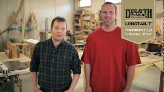 Duluth Trading Longtail T®  Tradesman Fit vs Trim Fit [upl. by Kristof]