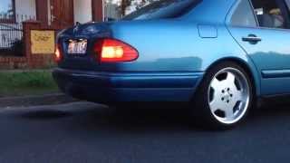 Mercedes E240 W210 resonator delete dual true exhaust sound [upl. by Far]