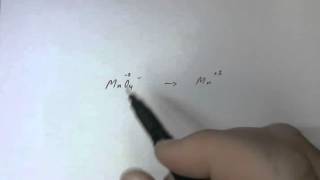 Half Equation  Permanganate ion [upl. by Ardnaz963]