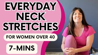 Simple effective neck stretches for every day  women over 40 [upl. by Koetke1]