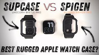 Best Apple Watch Case in 2021 Spigen Rugged Armor Pro VS SUPCASE Unicorn Beetle Pro [upl. by Hanid]