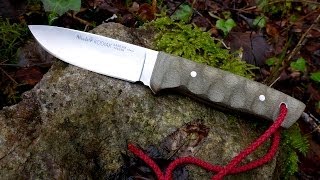 Muela Kodiak Knife Hunting knife in Sandvik 14C28N [upl. by Esinart]