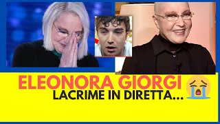 Eleonora Giorgi lacrime in diretta ecco cosa mi sta succedendo [upl. by Damalus418]