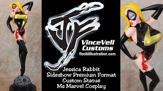 Jessica Rabbit Sideshow Premium Format Custom Statue Ms Marvel Cosplay [upl. by Aneeb]