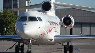 Jets privados estacionados en el aeropuerto de San Sebastián [upl. by Llevad]