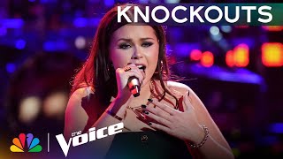 Olivia Minogues Haunting Version of Evanescences quotBring Me to Lifequot  The Voice Knockouts  NBC [upl. by Hoes]