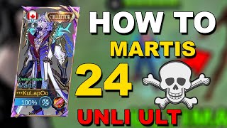 Martis 100 Meta Tutorial  How To Use Martis  Mobile Legends [upl. by Grani]