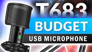 BUDGET Friendly Microphone  T683 FIFINE USB Microphone Kit Review and Setup [upl. by Annayi]