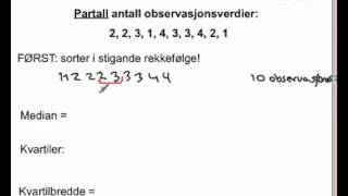 Statistikk 2P ikkeklassedelt [upl. by Neddie561]