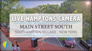 Hamptonscom  LIVE Main Street South Southampton New York [upl. by Neellok]