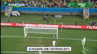 Nigeria vs Bosnia 1 0 Peter Odemwingies Goal World Cup 2014 [upl. by Lubin]