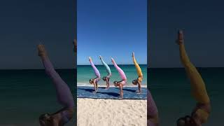 Acro at the beach 🤸🏼‍♂️🤸🏼‍♂️🤸🏼‍♂️🤸🏼‍♂️ [upl. by Annamaria]