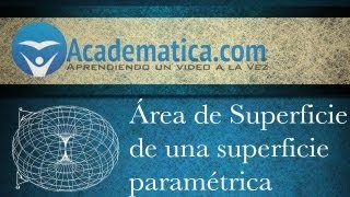 Area de Superficies de una superficie parametrica [upl. by Anak]