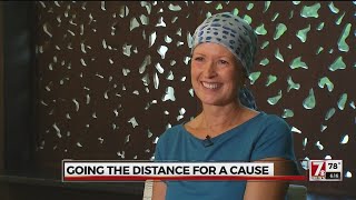 Greenville woman trains for marathon while undergoing chemotherapy [upl. by Junia990]