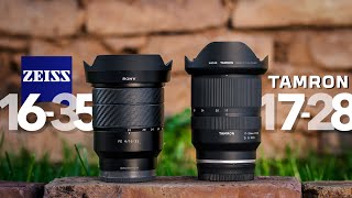 Tamron 1728mm f28 vs Zeiss 1635mm f4 DEEP REVIEW [upl. by Rentsch]