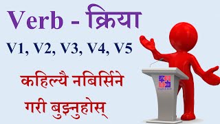 Verb V1V2V3V4V5 explained l नेपालीमा l  English Hub [upl. by Tenrag534]