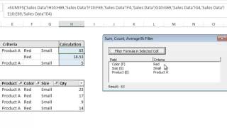 Excel SumIfs CountIfs AverageIfs Analyze amp Filter Addin [upl. by Nelan663]