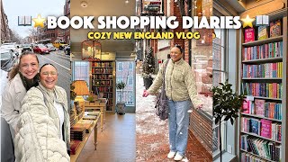 Cozy NEW ENGLAND Bookstore Vlog ❄️📚🩵  A Week In Boston amp Cape Cod [upl. by Suraved]