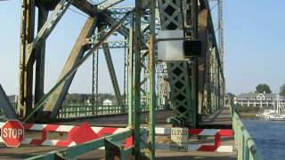 Portsmouth Memorial Bridge Raising and Lowering Close Up [upl. by Airdnaz]