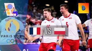 Siatkówka Francja vs Polska 30 Finał Igrzyska Olimpijskie Paryż 2024 [upl. by Stearn147]