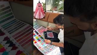 Lehenga Making Process  Multi color Sequence Embroidery work Designer Lehenga choli lehengas [upl. by Spooner]