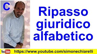 Simone Chiarelli ripasso giuridico alfabetico C [upl. by Elleinnad]