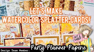 N2SSeptember24 N2S Sept Releases Let’s make Watercolor Splatter Cards [upl. by Rexford]