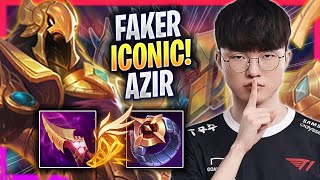 FAKER BRINGS BACK HIS ICONIC AZIR  T1 Faker Plays Azir MID vs Kassadin  Season 2023 [upl. by Tonia171]