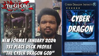 Yugioh New Format January 2024 1st Place Profile  Cyber Dragon Ft Kyle Lewis quotTHE CYBER DRAGON GODquot [upl. by Aubin960]