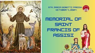 October 4 2024  Memorial of Saint Francis of Assisi [upl. by Soulier53]