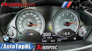 BMW M4 620HP Mosselman  0300kmh ACCELERATION SPEED amp LAUNCH CONTROL by AutoTopNL [upl. by Colwin724]