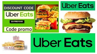 UBER EATS  CODE PROMO  MANGER GRATUIT AVEC UBER EATS [upl. by Innavoij]