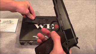 WE M1911 gas pistol review and shoot [upl. by Hercules847]