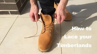 How to lace your Timberlands [upl. by Yellat208]