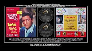 1962 RCA Return To Sender FO Take 2 Master Elvis Presley [upl. by Bordiuk]