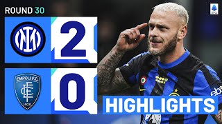 INTER  EMPOLI 20  HIGHLIGHTS  Dimarco Inspires League Leaders  Serie A 202324 [upl. by Noraf]