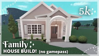 5K BLOXBURG FAMILY HOUSE BUILD NO GAMEPASS [upl. by Alben]