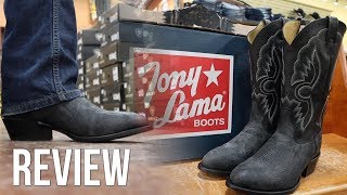 Tony Lama Shrunken Shoulder Cowboy Boots Review [upl. by Benedetta]