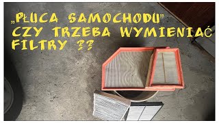 Płuca samochodu  CZY WARTO WYMIENIAĆ FILTRY W AUCIE [upl. by Garin]