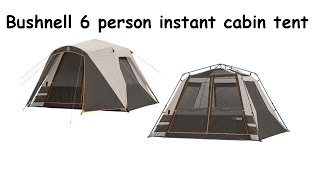 Bushnell 6 Person instant cabin tent first time set up [upl. by Siubhan]