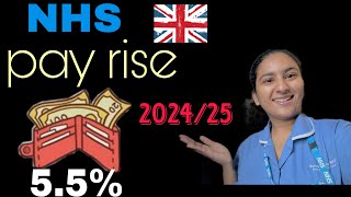 NHS pay rise 202425 nhs payrise salary pay england nurses nursespay [upl. by Blen]