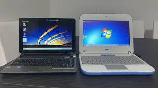 Laptop Computer Boot Race  emachines EM250 vs Exper Bilge [upl. by Vidda]